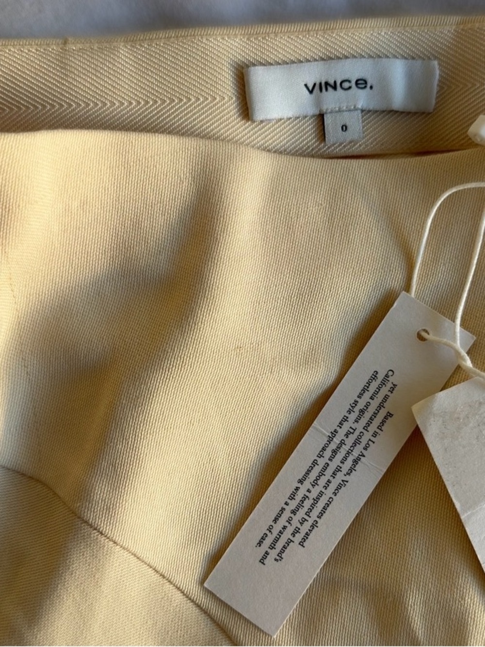 Cream Mid Rise structured  Midi Skirt - Picture 3 of 3